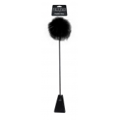 Черный стек Feather Crop с пуховкой на конце - 53,3 см. - Pipedream - купить с доставкой в Северске