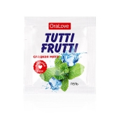 Пробник гель-смазки Tutti-frutti со вкусом мяты - 4 гр. - Биоритм - купить с доставкой в Северске