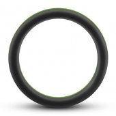 Черно-зеленое эрекционное кольцо Silicone Go Pro Cock Ring - Blush Novelties - в Северске купить с доставкой