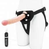 Регулируемые трусики с вибрирующей насадкой - 21 см. - Lux Fetish - купить с доставкой в Северске