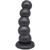 Черная насадка-плаг на харнесс PLATINUM 9 - 24 см. - LOVETOY (А-Полимер) - купить с доставкой в Северске