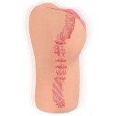 Телесный вибромастурбатор-вагина с рельефом BELLANA AUTO - KOKOS - в Северске купить с доставкой