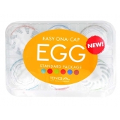 Набор из 6 мастурбаторов Tenga EGG Easy Beat с различным рельефом - Tenga - в Северске купить с доставкой