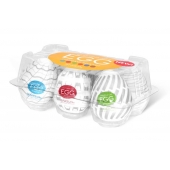 Набор из 6 мастурбаторов Tenga EGG Easy Beat с различным рельефом - Tenga - в Северске купить с доставкой