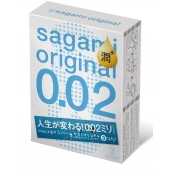 Ультратонкие презервативы Sagami Original 0.02 Extra Lub с увеличенным количеством смазки - 3 шт. - Sagami - купить с доставкой в Северске