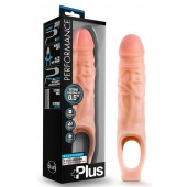 Телесный реалистичный фаллоудлинитель 9 Inch Silicone Cock Sheath Penis Extender - 22,86 см. - Blush Novelties - в Северске купить с доставкой