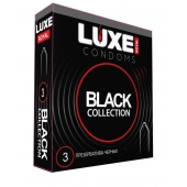 Черные презервативы LUXE Royal Black Collection - 3 шт. - Luxe - купить с доставкой в Северске