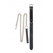 Черный ошейник с поводком Wild - Lola Games - купить с доставкой в Северске