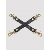 Черный фиксатор для манжет Bound to You Faux Leather Hogtie - Fifty Shades of Grey - купить с доставкой в Северске