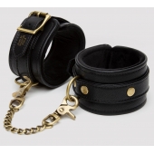 Черные оковы на ноги Bound to You Faux Leather Ankle Cuffs - Fifty Shades of Grey - купить с доставкой в Северске