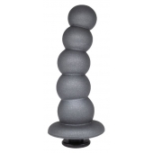 Черная насадка-елочка PLATINUM 6  - 17 см. - LOVETOY (А-Полимер) - купить с доставкой в Северске