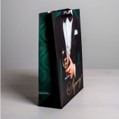 Бумажный пакет «Лучшему!» - 23 х 27 см. - Сима-Ленд - купить с доставкой в Северске