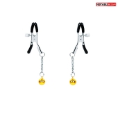 Оригинальные зажимы на соски с желтыми шариками - Notabu - купить с доставкой в Северске