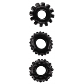 Набор из 3 черных эрекционных колец SET OF 3 COCKRINGS - Dream Toys - в Северске купить с доставкой
