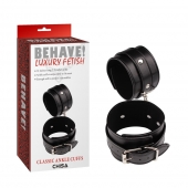 Черные оковы Classic Ankle Cuffs - Chisa - купить с доставкой в Северске