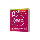 Презервативы с ароматом вишни LUXE Royal Cherry Collection - 3 шт. - Luxe - купить с доставкой в Северске