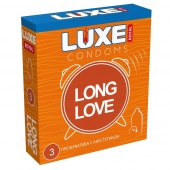 Презервативы с продлевающим эффектом LUXE Royal Long Love - 3 шт. - Luxe - купить с доставкой в Северске