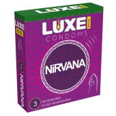 Презервативы с увеличенным количеством смазки LUXE Royal Nirvana - 3 шт. - Luxe - купить с доставкой в Северске