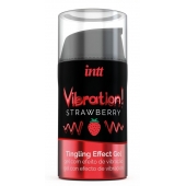 Жидкий интимный гель с эффектом вибрации Vibration! Strawberry - 15 мл. - INTT - купить с доставкой в Северске