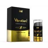 Жидкий интимный гель с эффектом вибрации Vibration! Vodka Energy - 15 мл. - INTT - купить с доставкой в Северске