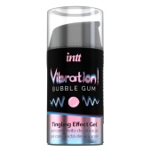 Жидкий интимный гель с эффектом вибрации Vibration! Bubble Gum - 15 мл. - INTT - купить с доставкой в Северске