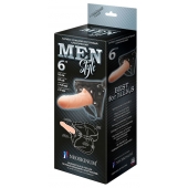 Телесный пустотелый харнесс MEN Style - 17,5 см. - LOVETOY (А-Полимер) - купить с доставкой в Северске
