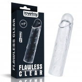 Прозрачная насадка-удлинитель Flawless Clear Penis Sleeve Add 1 - 15,5 см. - Lovetoy - в Северске купить с доставкой