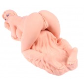 Телесный вибромастурбатор Valentina Auto с двумя любовными отверстиями - KOKOS - в Северске купить с доставкой