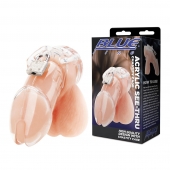 Прозрачная клетка целомудрия Acrylic See-thru Chastity Cage - BlueLine - купить с доставкой в Северске