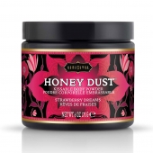 Пудра для тела Honey Dust Body Powder с ароматом клубники - 170 гр. - Kama Sutra - купить с доставкой в Северске