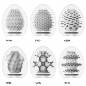 Набор из 6 мастурбаторов Tenga EGG IV с различным рельефом - Tenga - в Северске купить с доставкой