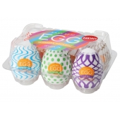 Набор из 6 мастурбаторов Tenga EGG IV с различным рельефом - Tenga - в Северске купить с доставкой