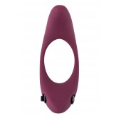 Бордовое эрекционное виброкольцо Lunar - Lola Games - в Северске купить с доставкой