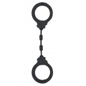 Черные силиконовые наручники Suppression - Lola Games - купить с доставкой в Северске