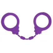 Фиолетовые силиконовые наручники Suppression - Lola Games - купить с доставкой в Северске