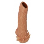 Телесная насадка с усиками и открытой головкой Nude Sleeve S - 10 см. - KOKOS - в Северске купить с доставкой