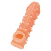 Телесная закрытая насадка с пупырышками Cock Sleeve Size L - 17,6 см. - KOKOS - в Северске купить с доставкой