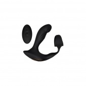 Черный вибромассажер простаты с эрекционным кольцом Strapped   Tapped - Zero Tolerance - в Северске купить с доставкой