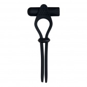 Черное эрекционное лассо с вибропулей Black Tie Affair - Zero Tolerance - в Северске купить с доставкой