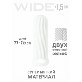 Белый фаллоудлинитель Homme Wide - 13 см. - Lola Games - в Северске купить с доставкой