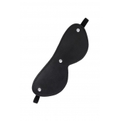 Черная кожаная маска Anonymo с мягким подкладом - ToyFa - купить с доставкой в Северске