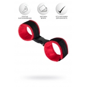 Красно-черные велюровые оковы Anonymo - ToyFa - купить с доставкой в Северске