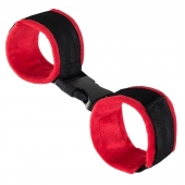 Красно-черные велюровые оковы Anonymo - ToyFa - купить с доставкой в Северске