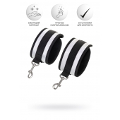 Серебристо-черные наручники Anonymo - ToyFa - купить с доставкой в Северске