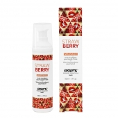 Разогревающее массажное масло  с ароматом клубники Gourmet Strawberry - 50 мл. - Exsens - купить с доставкой в Северске