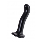 Черный стимулятор для пар P G-Spot Dildo Size L - 19 см. - Strap-on-me - в Северске купить с доставкой