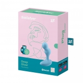 Голубой анальный вибростимулятор Deep Driver - 11,2 см. - Satisfyer - в Северске купить с доставкой