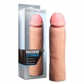 Телесная фаллическая насадка на пенис Magnum Xtender - 23 см. - Blush Novelties - в Северске купить с доставкой