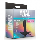 Черный анальный вибратор Silicone Vibrating Prostate Massager 01 - 10,8 см. - Blush Novelties - в Северске купить с доставкой