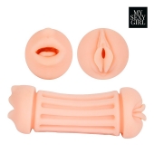 Двусторонний мастурбатор - ротик и вагина - Bior toys - в Северске купить с доставкой